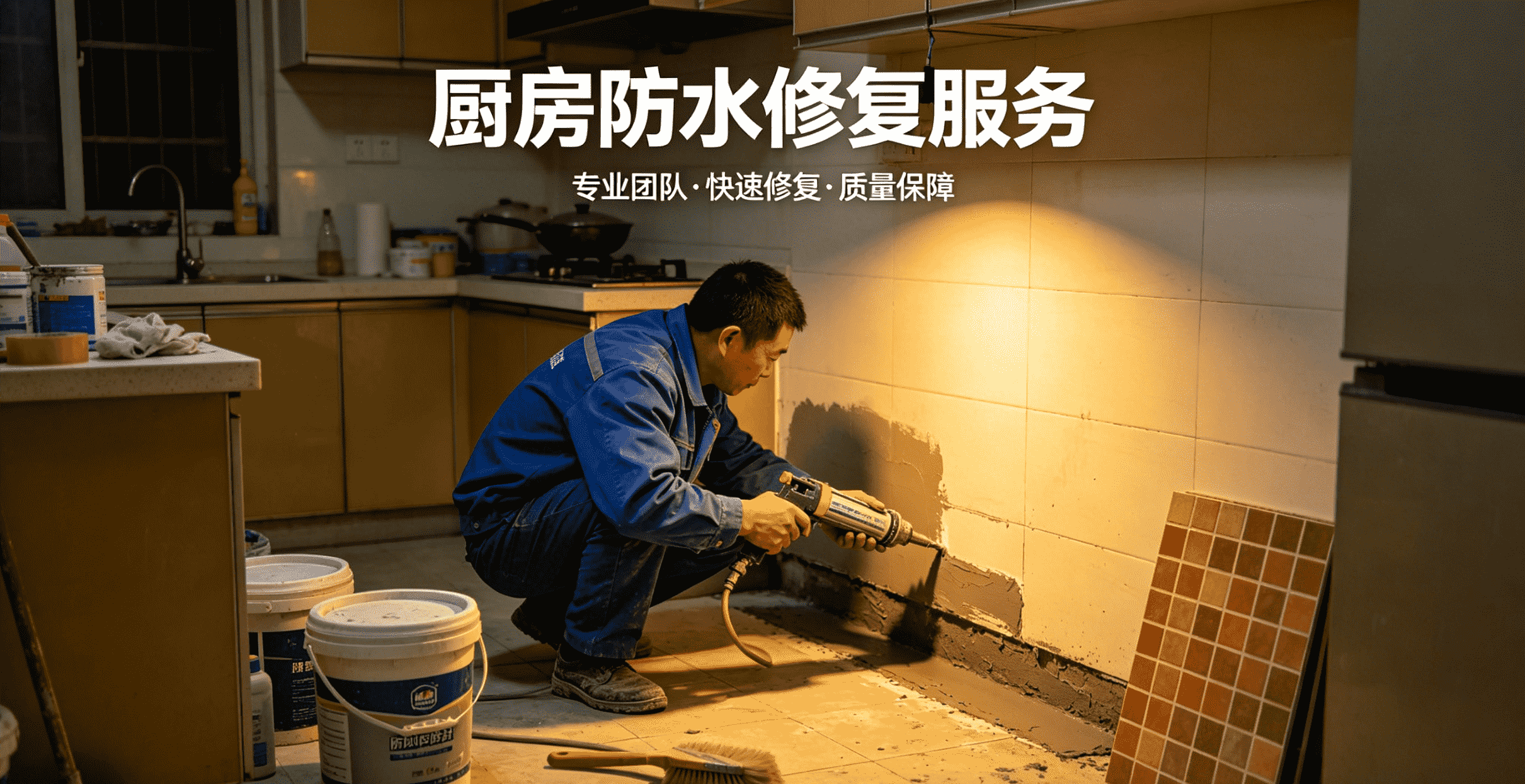 厨房防水