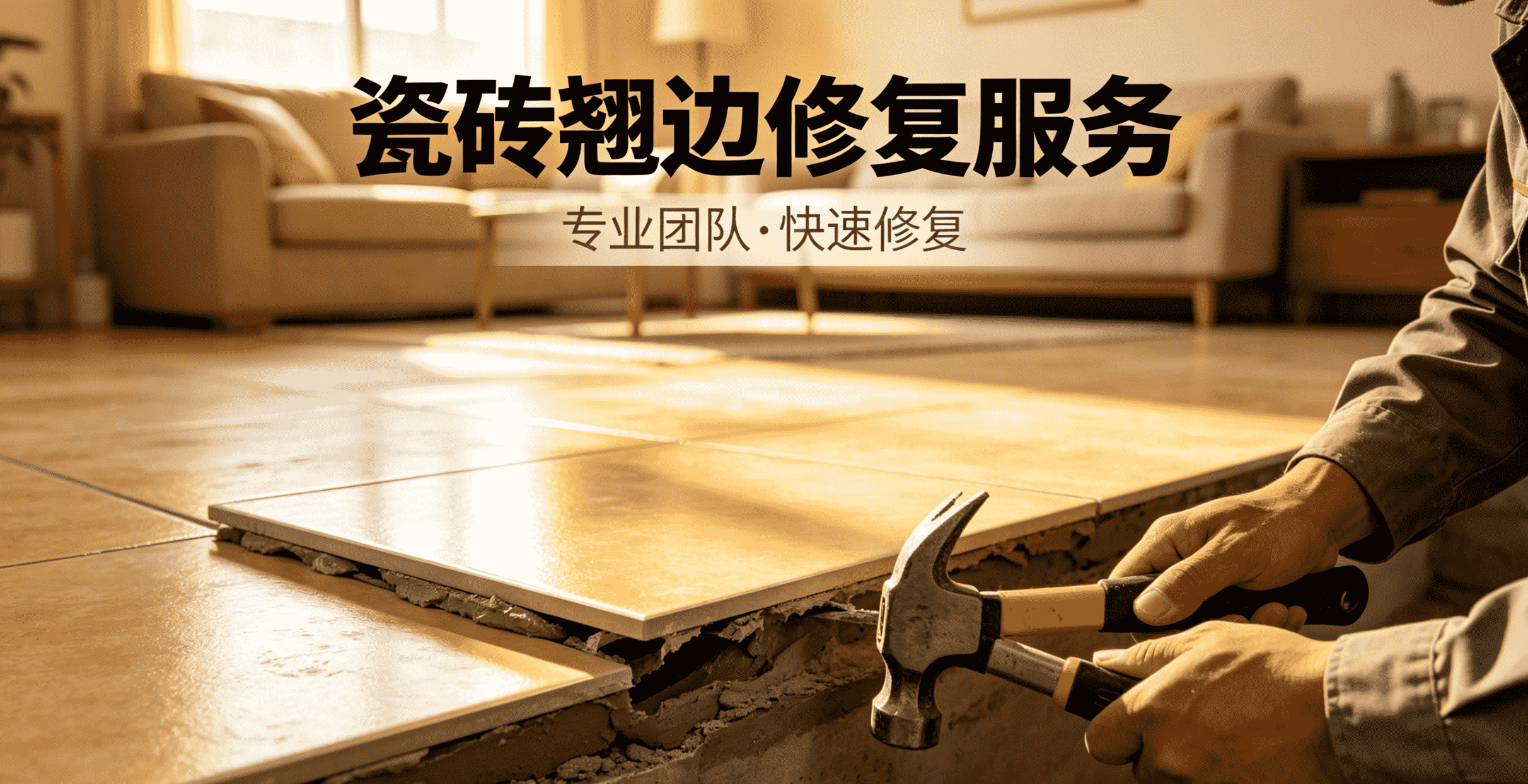瓷砖翘边